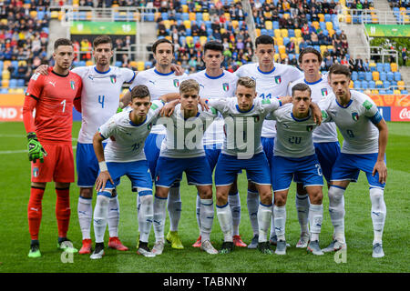 Team Italy seen during the FIFA U-20 World Cup match between Mexico and Italy (GROUP B) in Gdynia. ( Final score; Mexico 1:2 Italy ) Stock Photo