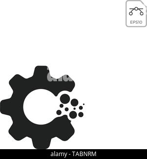 gear logo design abstract business vector element isolated Stock Vector