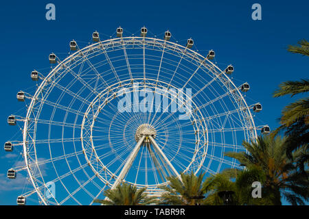 Orlando, Florida. May 16, 2019. Orlando Eye ride experience.The Wheel at ICON Park Orlando is a 400-foot-tall giant observation wheel in International Stock Photo