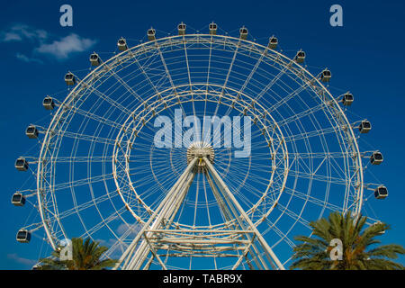 Orlando, Florida. May 16, 2019. Orlando Eye ride experience.The Wheel at ICON Park Orlando is a 400-foot-tall giant observation wheel in International Stock Photo