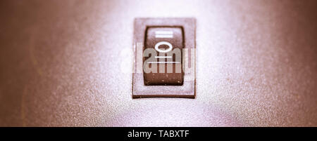 Switch - standard switch isolated on vintage background Stock Photo