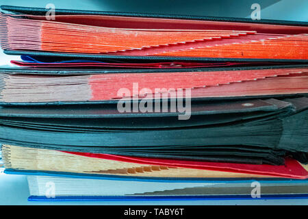 Folder for resubmission in the office on a stack Stock Photo