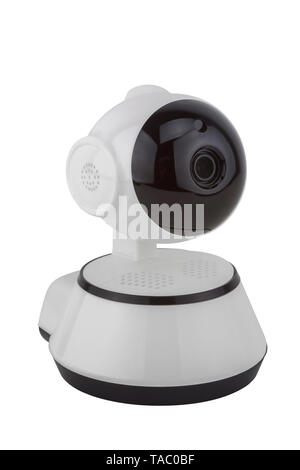 IP Wifi security camera isolated on white background Stock Photo