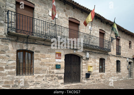 Town hall of Wamba, locality and Spanish municipality located in the region of Montes Torozos, in the province of Valladolid, Castilla y Leon, Spain Stock Photo