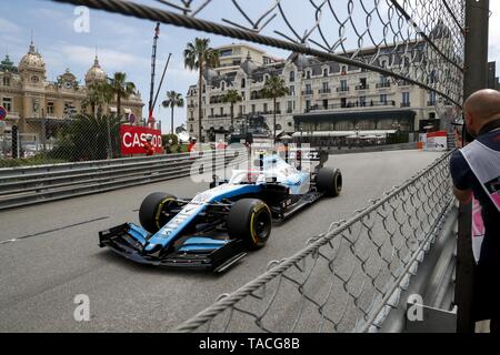 Motorsports: FIA Formula One World Championship 2019, Grand Prix of Monaco,   #88 Robert Kubica (POL, ROKiT Williams Racing), Stock Photo