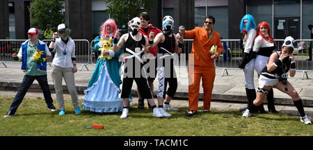 Excel, London, UK. 24th May, 2019. Cosplayers at the Excel for the MCM Comic Con. Credit: Matthew Chattle/Alamy Live News Stock Photo