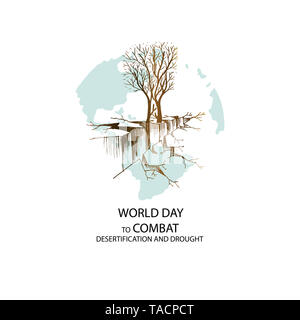 World Day to Combat Desertification and Drought Stock Photo