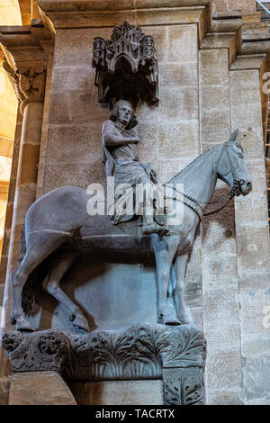 Inside the cathedral of Bamberg in Bavaria, Germany Stock Photo