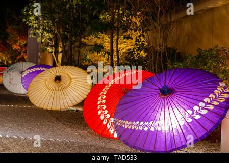 Japanese umbrella in Kyoto, Japan. Image of Japanese culture.