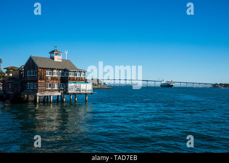 USA, California, San Diego, Tuna harbor dockside market Stock Photo