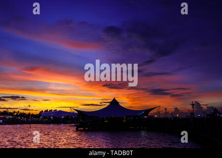 Le Bridge Ancol Beach Jakarta Utara Indonesia When Sunset Stock Photo
