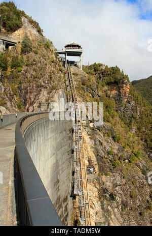 The Gordon River Dam in South West Tasmania was constructed in 1974 to ...