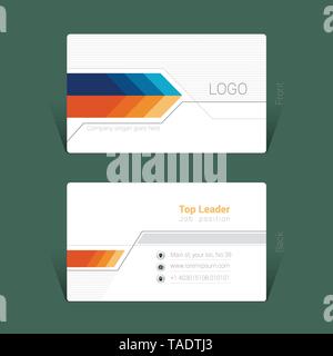 Business card design concept, Vector Illustration Stock Vector