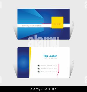 Business card design concept, Vector Illustration Stock Vector