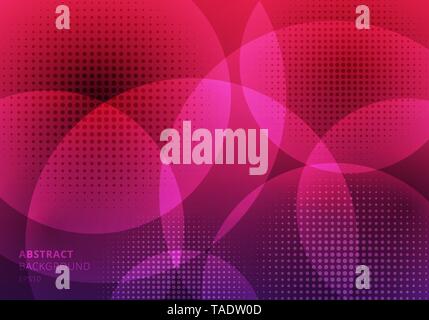 Red halftone dot pattern flyer template - vector brochure background ...