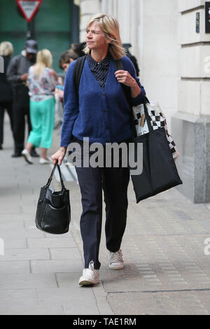 Zoe Ball seen leaving BBC Radio Two Studios - London  Featuring: Zoe Ball Where: London, United Kingdom When: 23 Apr 2019 Credit: WENN.com Stock Photo