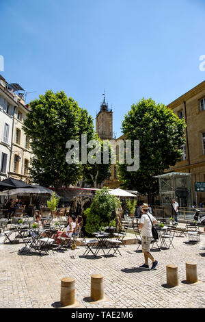 Cafe Terrace In Aix-en-provence France Stock Photo - Alamy