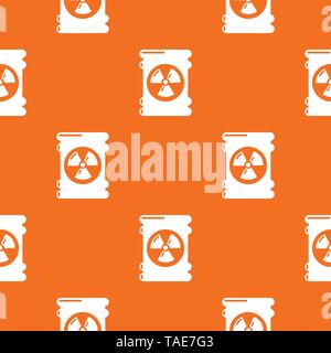 Barrel danger pattern vector orange Stock Vector