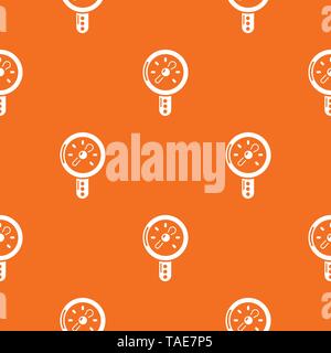 Pressure indicator pattern vector orange Stock Vector