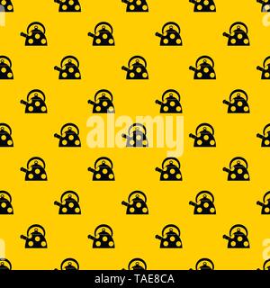 Kettle with white dots pattern vector Stock Vector