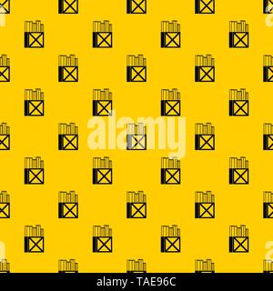 Rolls of white paper in a wooden box pattern vector Stock Vector