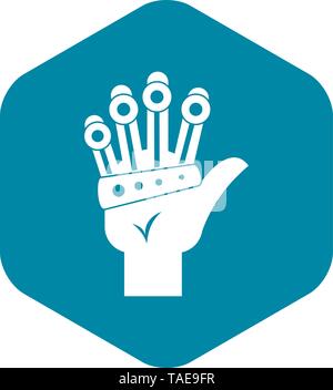 Vr manipulator icon, simple style Stock Vector