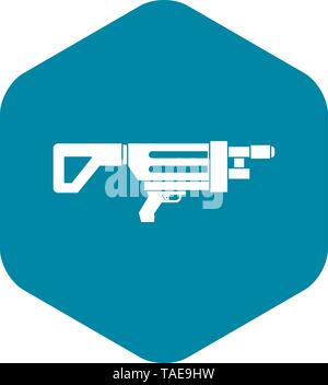 Game gun icon, simple style Stock Vector
