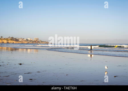 La Jolla Shores Beach on a May morning. La Jolla, California, USA. Stock Photo