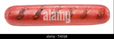 Grilled sausage isolated on white background. File contains clipping path. Stock Photo