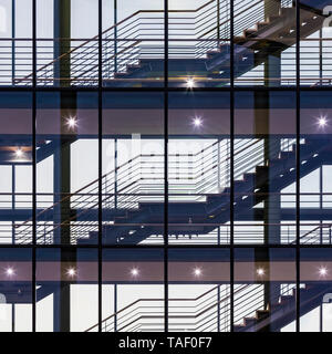 Staircase in an office building Stock Photo
