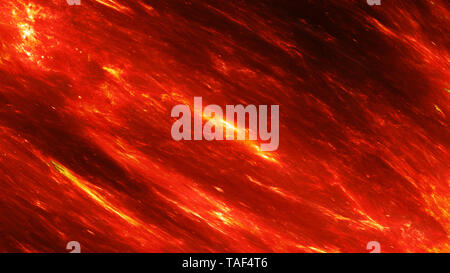 Fiery glowing nebula closeup abstract background, computer generated abstract background, 3D rendering Stock Photo