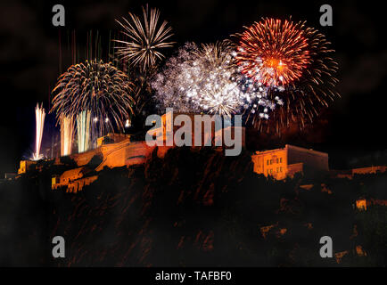 Rhein in Flammen (Rhine in Flames) ,Koblenz,  Germany Stock Photo