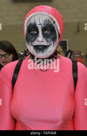 London, UK. 24th May, 2019. Cosplay fans came to London on May 24, 2019 for the MCM Comic Con London 2019, which took place at the Excel Centre with hundreds of stall exhibition. The weekend offered comic fans the chance to dress up as their favourite characters. Credit: Picture Capital/Alamy Live News Stock Photo