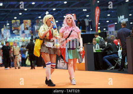 ExCel London, UK - 25th May 2019. Thousands of cosplayers in costume enjoying the second day of MCM Comic Con at ExCel London. Credit: Thomas Bowles/Alamy Live News Stock Photo