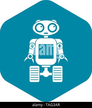 Robot on wheels icon, simple style Stock Vector Image & Art - Alamy