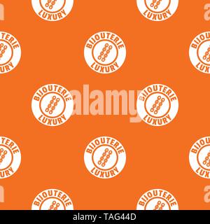 Bijouterie luxury pattern vector orange Stock Vector