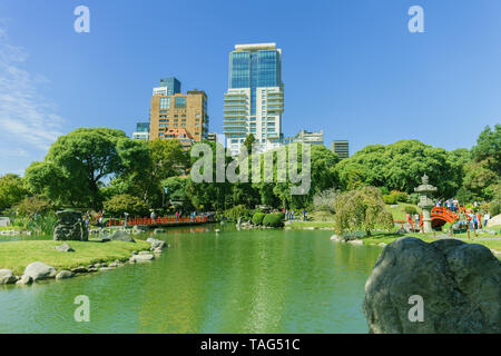 The Buenos Aires Japanese Garden Jardin Japones is a public garden in Buenos Aires, Argentina 24.05.2019. Stock photo Stock Photo