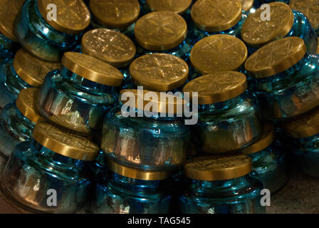 Vivid decorative blues. Background pattern. Stock Photo