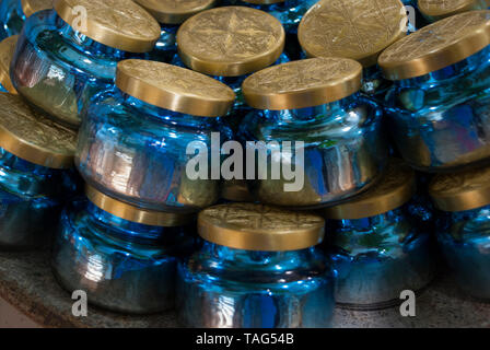 Vivid decorative blues. Background pattern. Stock Photo