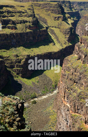 Bruneau River canyon from Bruneau River Overlook, Boise District Bureau of Land Management, Idaho Stock Photo