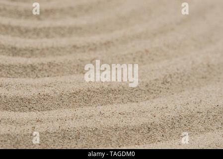 lines on natural sand texture background closeup Stock Photo