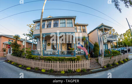 Historic old section of St Augustine Florida Americas oldest city Stock Photo