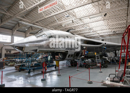 Restoration of a Handley Page Victor 'V-Bomber' at the Imperial War Museum, Duxford, Cambridgeshire, UK Stock Photo