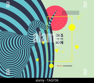 Pattern with optical illusion. Abstract 3D geometrical background. Asian vector illustration. Stock Vector