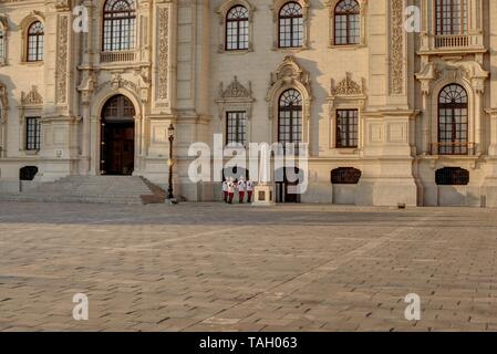 Lima, Peru - April 21, 2018: View of Government Palace on sunny afternoon Stock Photo