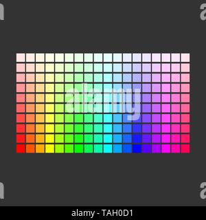 Colorful palette. Set of bright colors of rainbow palette. Vector illustration Stock Vector