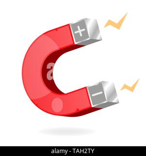 Magnet icon isolated on white background. Vector Stock Vector