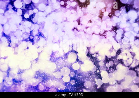 Festive Christmas background. Elegant abstract background with lights and stars Stock Photo
