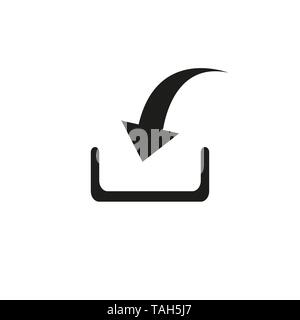 Share icon with square and arrow vector illustration on white background Stock Vector