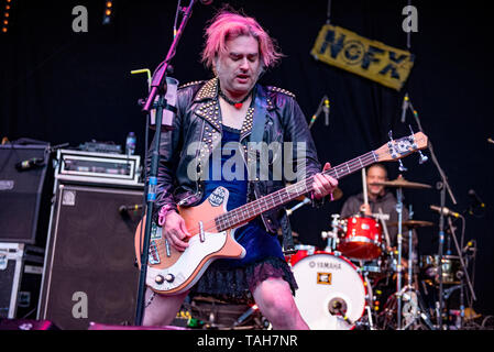 Leeds, UK. 25th May 2019. Nofx perform at the 2019 Slam Dunk Festival North on the Punk In Drublic stage 2019-05-25 Stock Photo